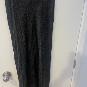 Elegant Black Patterned Skirt